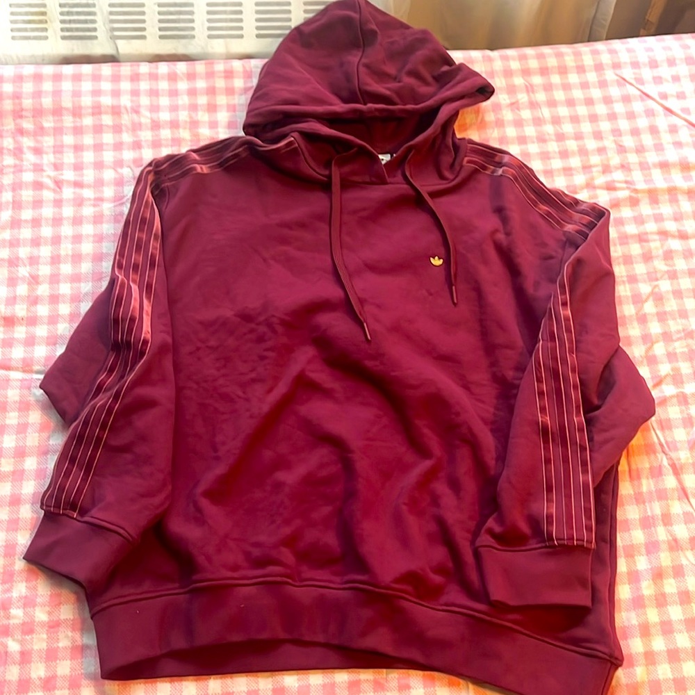 Stylish Women’s Deep Hooded  Adidas Top!